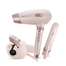 3в1 Автоматическая бигуди Фен чистое железо выпрямитель для волос постоянная температура 25 мм Инструменты для укладки волос щипцы для завивки RIWA