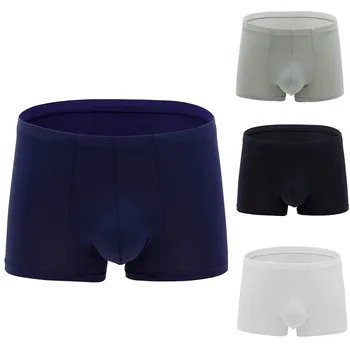 

YOUYEDIAN 4PC Summer Men's Boxers Hollow-out mens underwear underpants Stitching Sexy Comfortable Underpants#g20