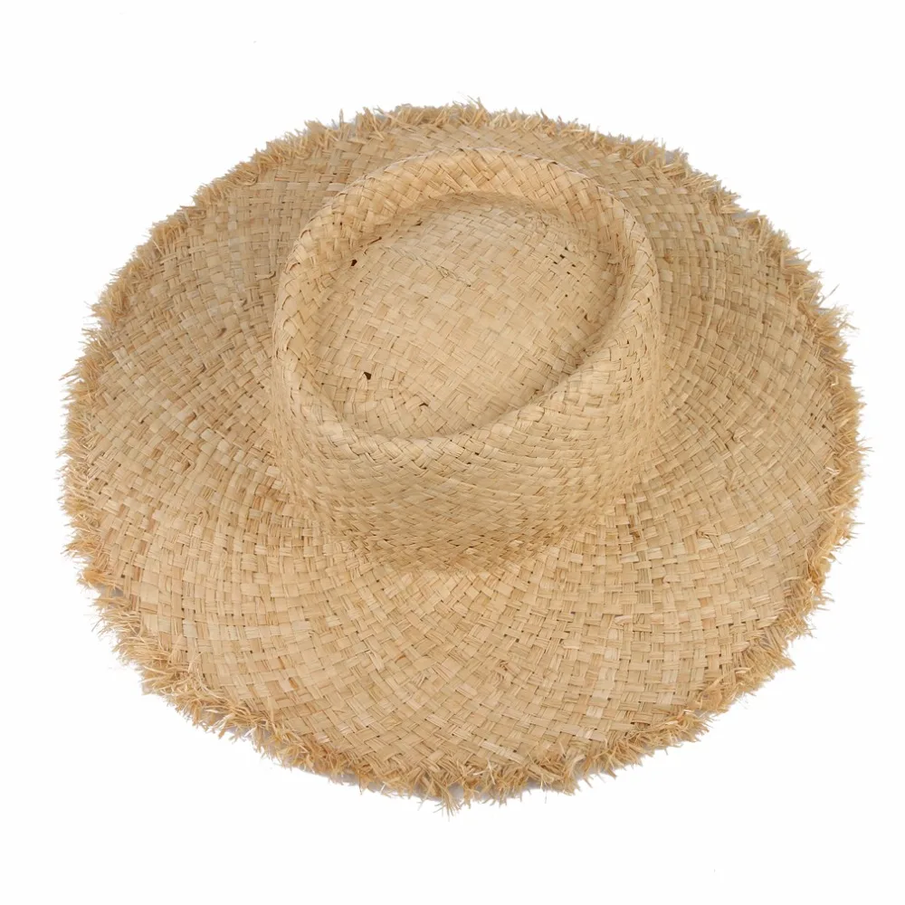 Floppy Raffia Large Brim Straw Hat Dome Jazz Caps Sombrero Fashion