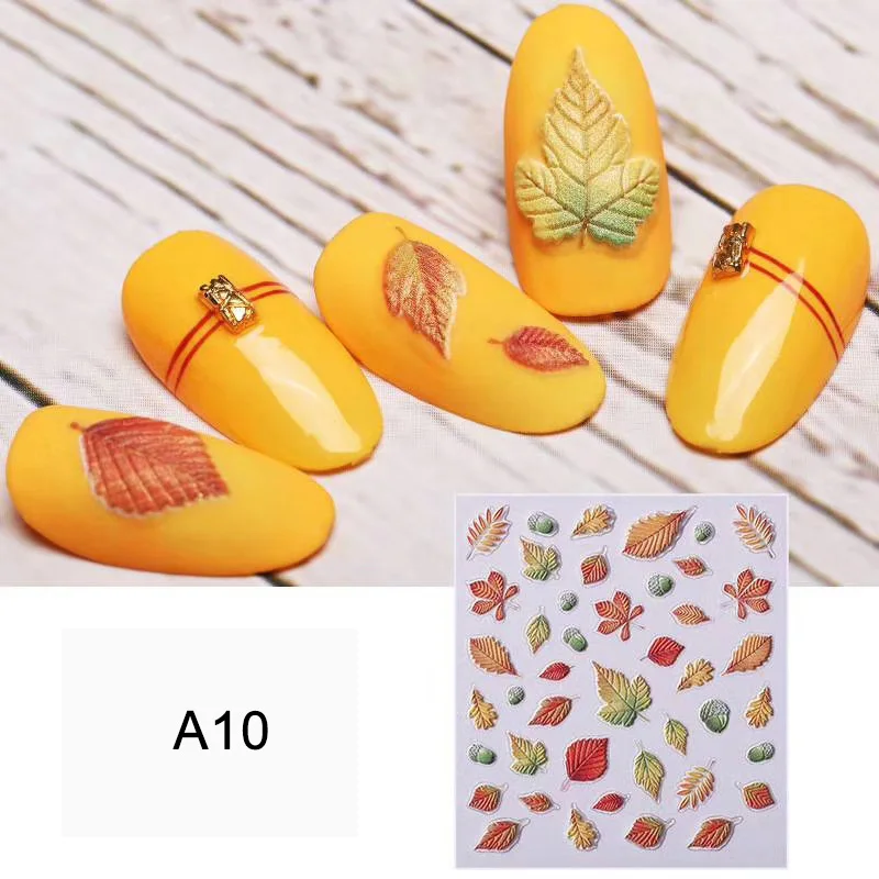 1 лист цветов самоклеющиеся лаванды 5D наклейки для ногтей s наклейки акриловые тисненые бабочки 3D наклейки для ногтей маникюра украшения