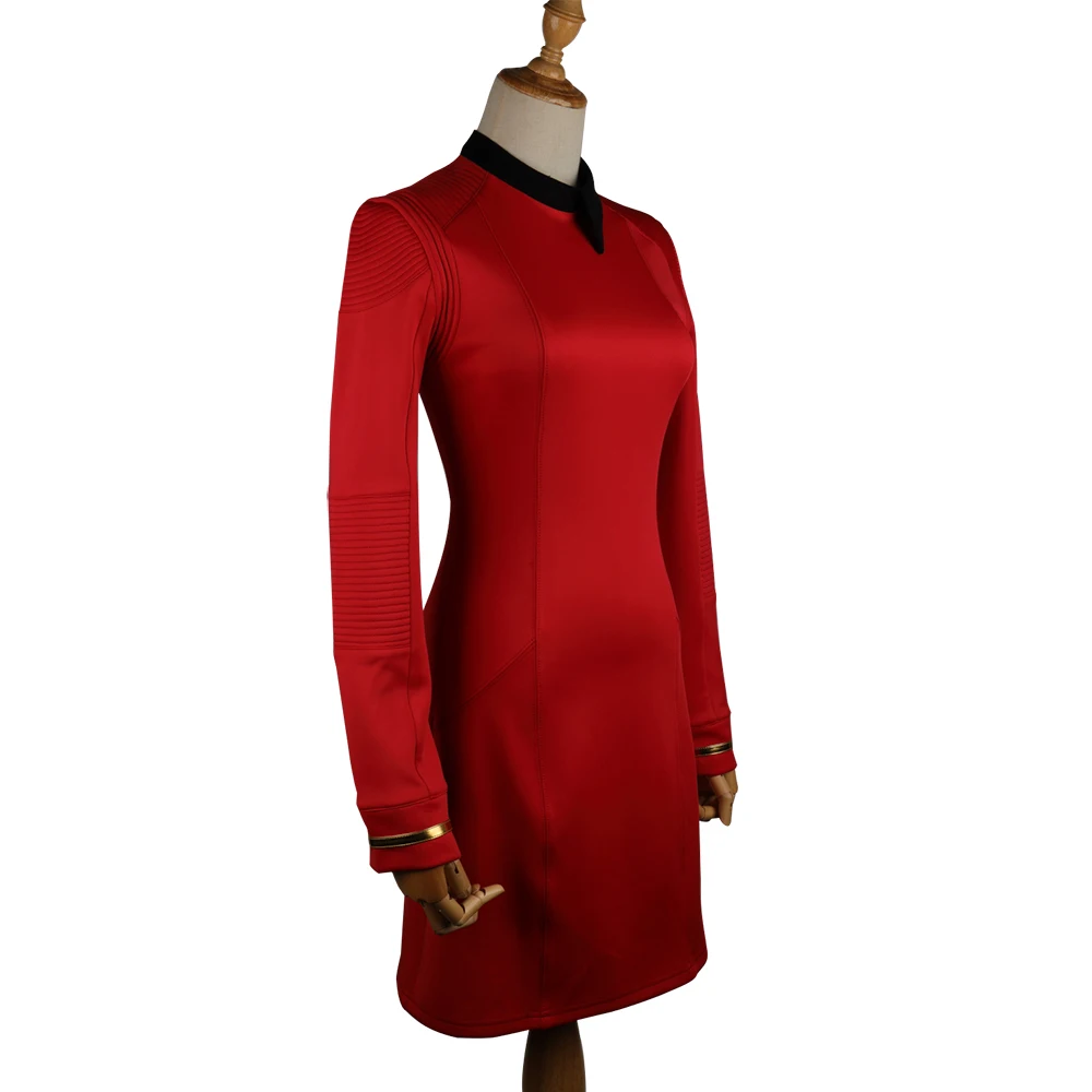 New Star Trek Discovery Season 2 Starfleet Commander Female Uniform Dress Badge Costumes Woman Adult Cosplay Costume (7)