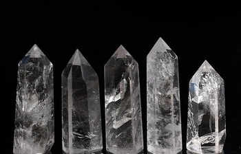 

00000207##@@5 Natural pretty crystal quartz point crystal healing Crystal Point