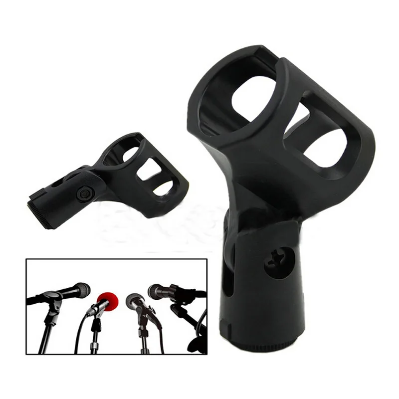 

New Mic Microphone Stand Flexible Plastic Clamp Clip Holder Mount Useful Tool For Microphone Accessory Pro