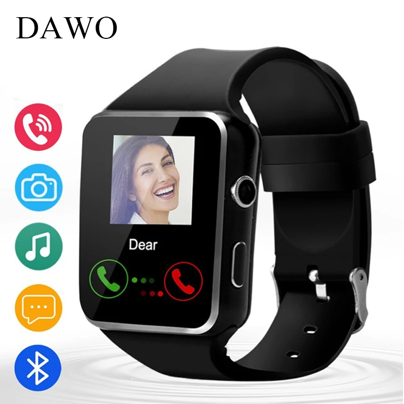 

DAWO New X6 Smart Watch with Camera Touch Screen Support SIM TF Card Bluetooth Smartwatch for iPhone Xiaomi Android Phone