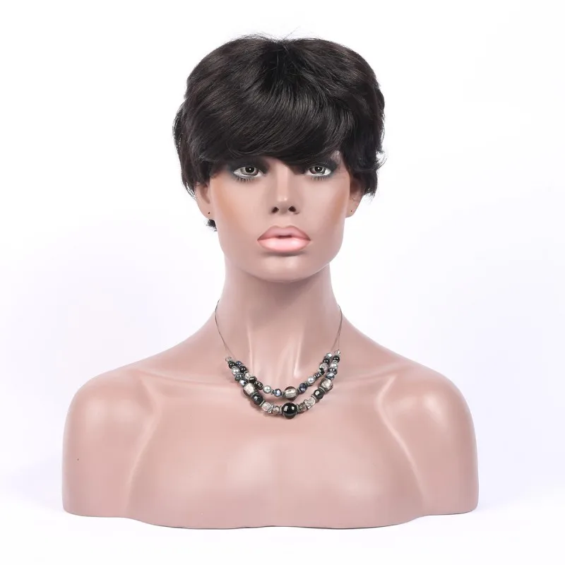 

Angelbella Brazilian Virgin Hair Short Wig Straight 6A  Best Human Hair Wigs Cheap Remy Short Hair Wigs