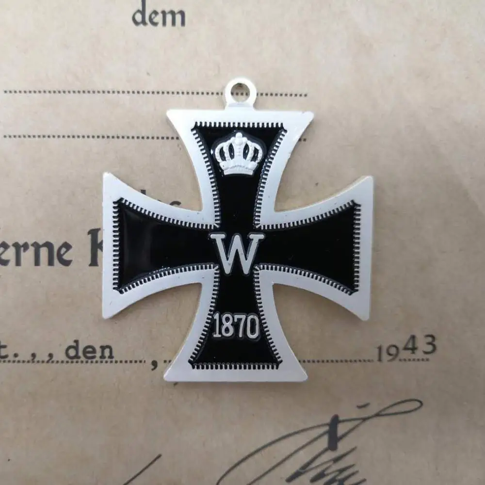 German WW2 Iron Cross medal 1813 1870 Iron badge Pin Brooch Souvenir gifts