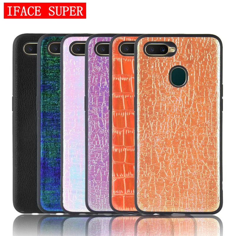 

OPPO AX7 Case Colorful discoloration PU Leather TPU Soft Back Cover Case For OPPO AX7 CPH1901 OPPOAX7 phone Case Shell 6.2 inch