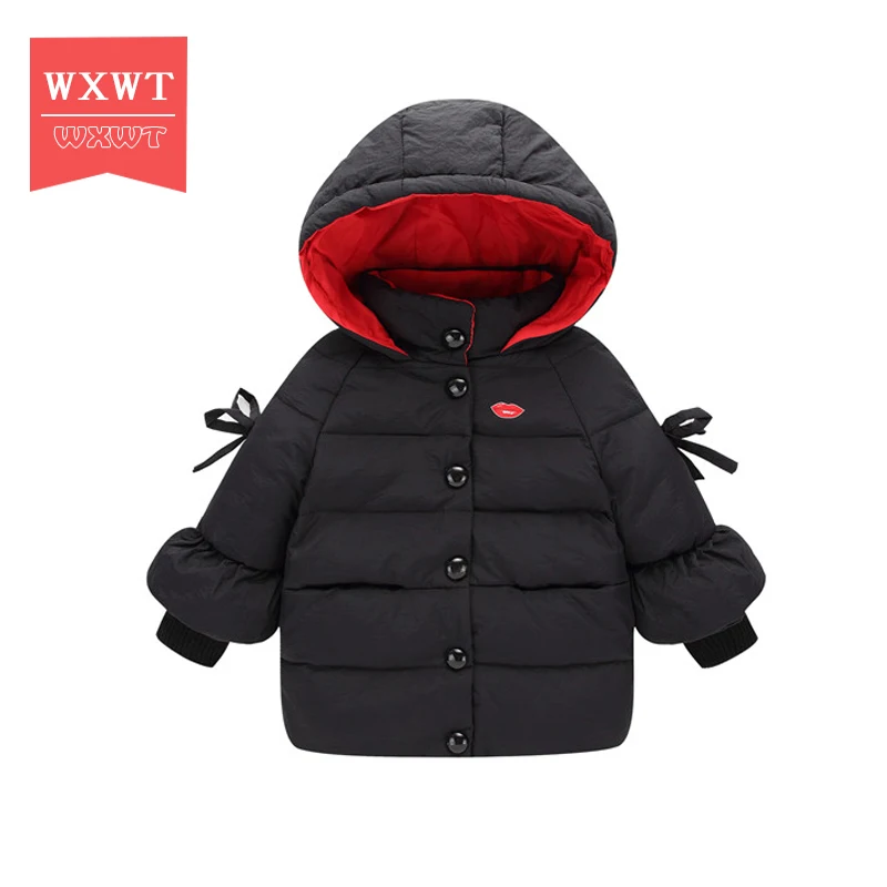 

Girls winter Coat 2017 New Children winter Jacket big virgin long White duck down warm jacket kid Thick Padded Outwear