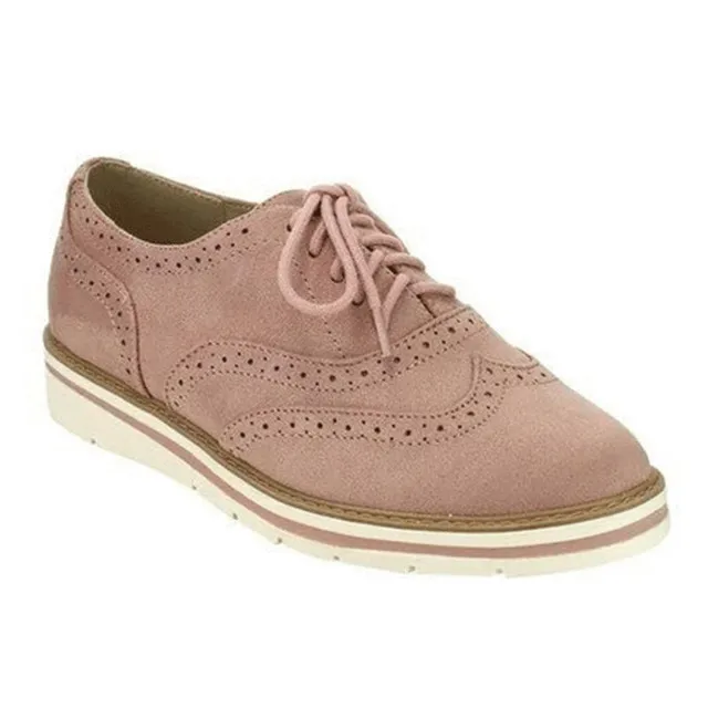 Lace Up Women Flats Flock Basic Breathable Leather Oxford Shoes Female Fashion Plush Size Casual Women Shoes zapatos mujer VT229 (9)