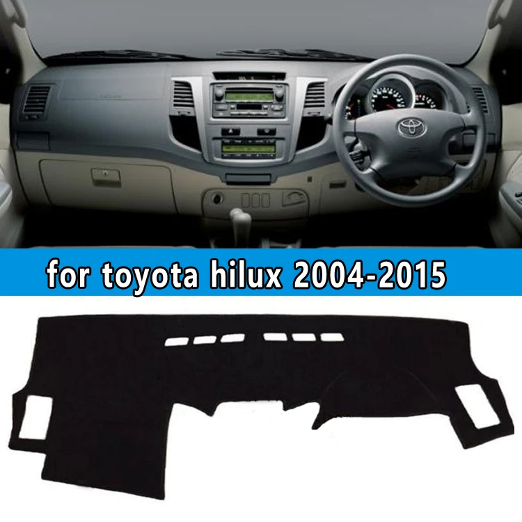 Tablero Alfombra dash Cubierta Ajuste Interior Toyota Hilux Revo Pickup 2015-2017 RHD
