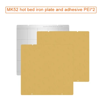 

Spring Steel Sheet Heat Bed Platform Buildplate+2pcs PEI Sheet For Prusa i3 Mk3 Mk2.5 GY88