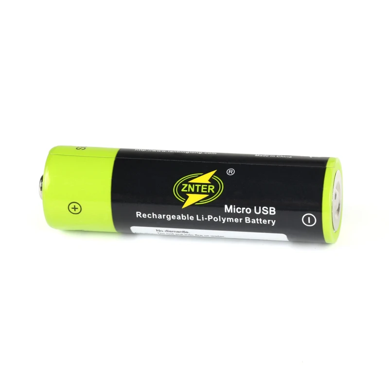 ZNTER 4pcs 1.5V AA Rechargeable Battery 1700mAh USB Charging Li-poly Battery Bateria with Micro USB Charging Cable Drop ship