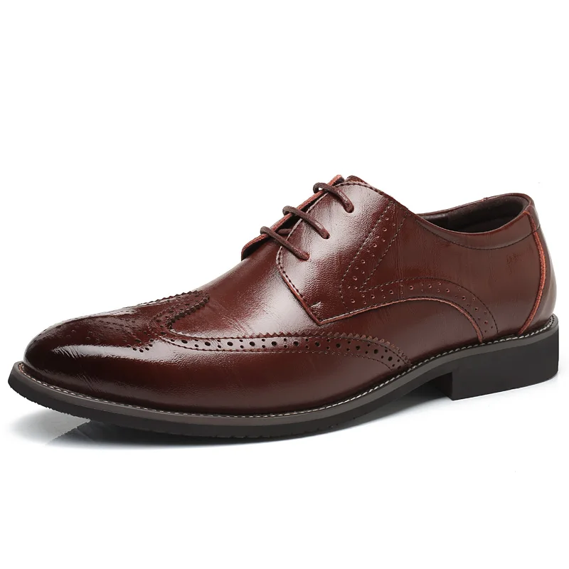 Hot 2018 Large Size Genuine Leather font b Men s b font Business Dress font b