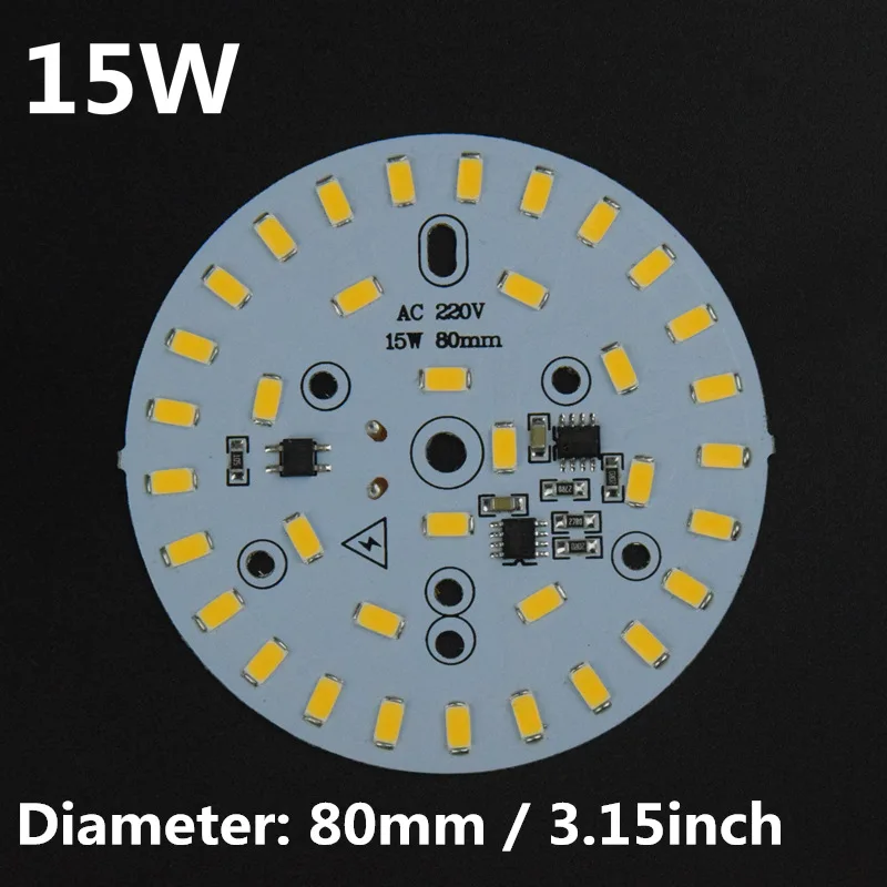 AIFENG 10 шт./лот, AC220V, интегрированный IC драйвер, светодиодная пластина, светодиодный чип 3 Вт, 5 Вт, 7 Вт, 10 Вт, 12 Вт, 15 Вт, 18 Вт, 24 Вт, 5730 Smd, светодиодная печатная плата - Испускаемый цвет: Коричневый