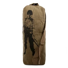 Hommes de Voyage Bagages Casual Armée Seau Sac Multifonctionnel Militaire Toile Sac À Dos Duffle Sac D’épaule Bolsa Mochila L489