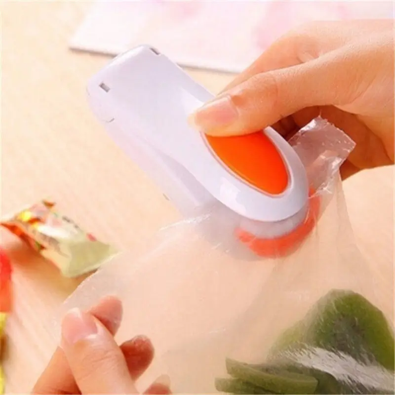 

Handle Bag Sealer Electronic Home Heat Sealing Machine Vacuum Impulse Sealer Seal Packing Plastic Bag Clips Kitchen Tools