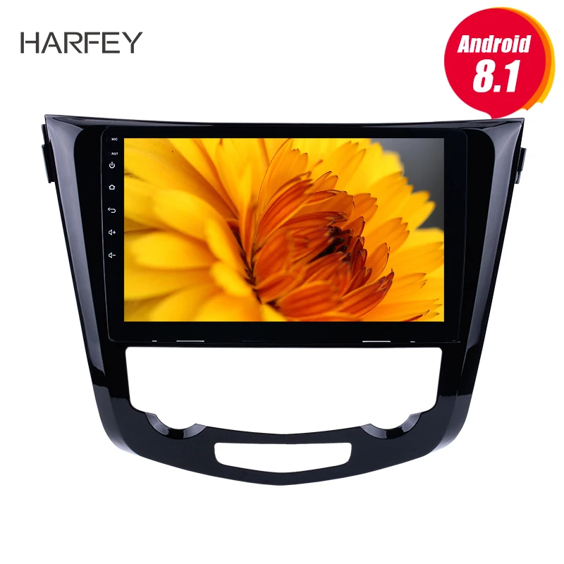 Автомобильный мультимедийный плеер Harfey экран 10 1 дюйма HD Android 2014 Navi 2Din для Nissan QashQai