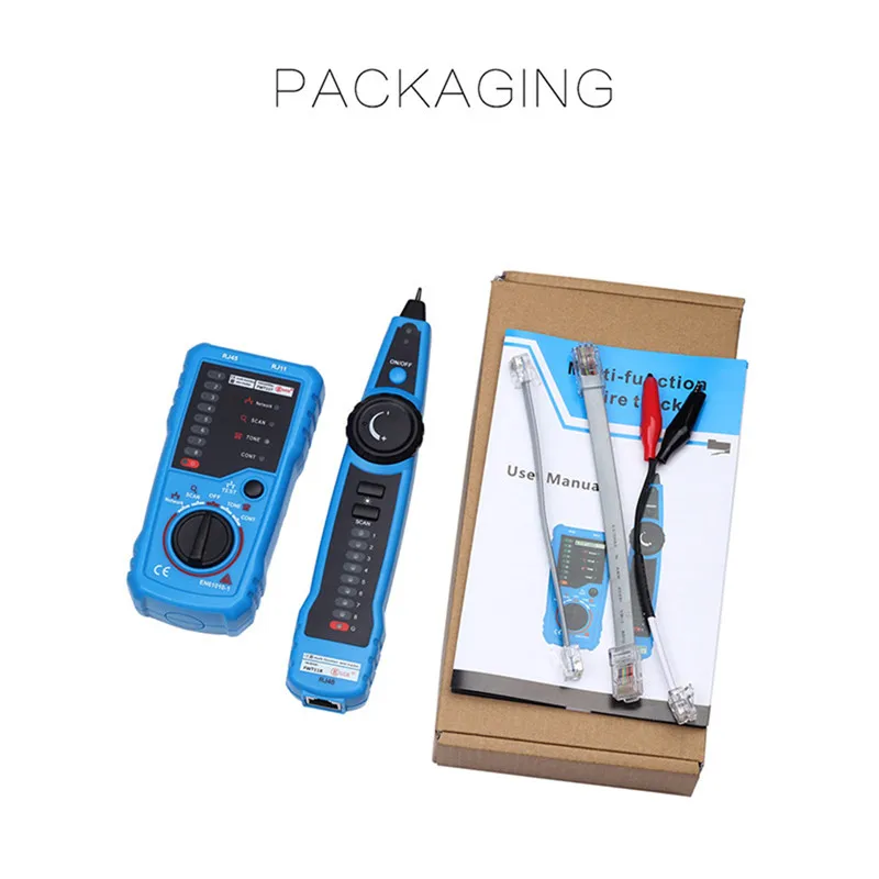 

BSIDE FWT11 High Quality RJ11 RJ45 Cat5 Cat6 Telephone Wire Tracker Tracer Toner Ethernet LAN Network Cable tester Line Finder