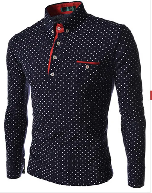 camisas blancas con puntitos