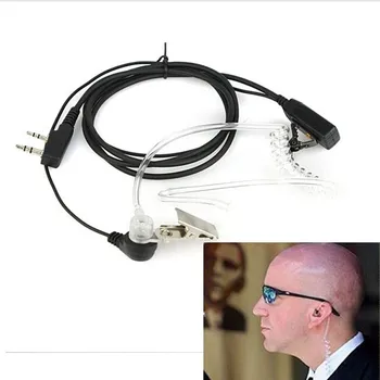 

Top Quality FBI Style Cool Headset Earphone Earpiece Talkabout Intercom Radio Walkie Talkie 2 Pin Stable connection #30