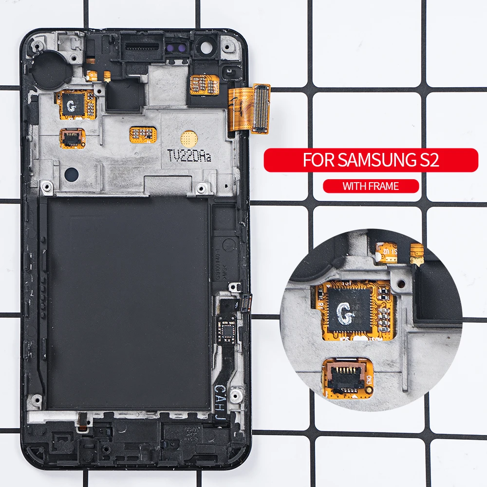 Дисплейный модуль Burn Shadow для SAMSUNG Galaxy S2 4 3 дюйма с рамкой/без рамки | Мобильные