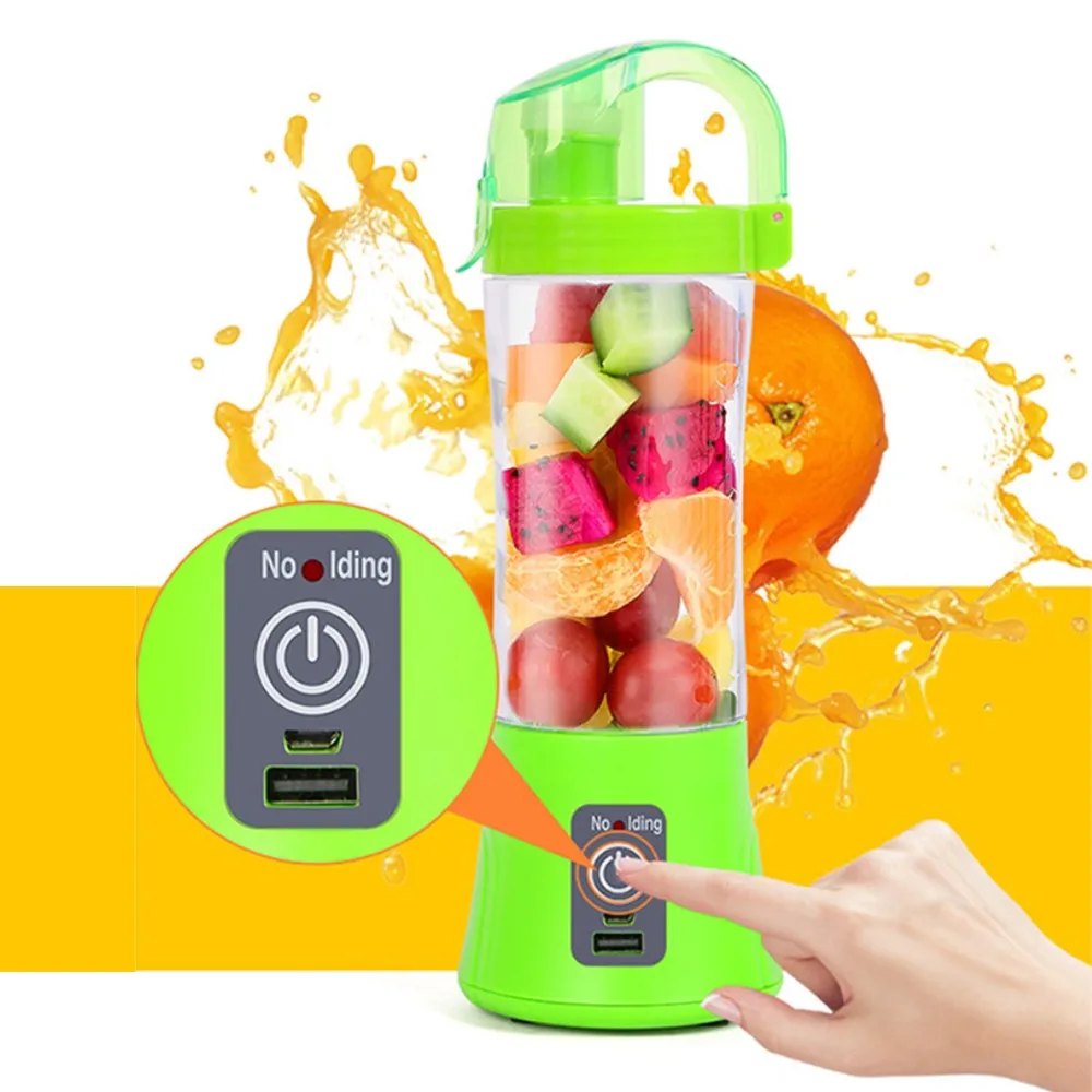 

Portable Mini USB Rechargeable Shake Juice Cup Bottle Blender Juicer + USB Cable