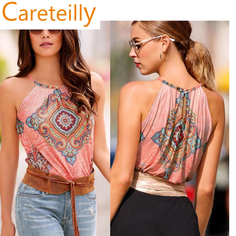 halter neck flowy top