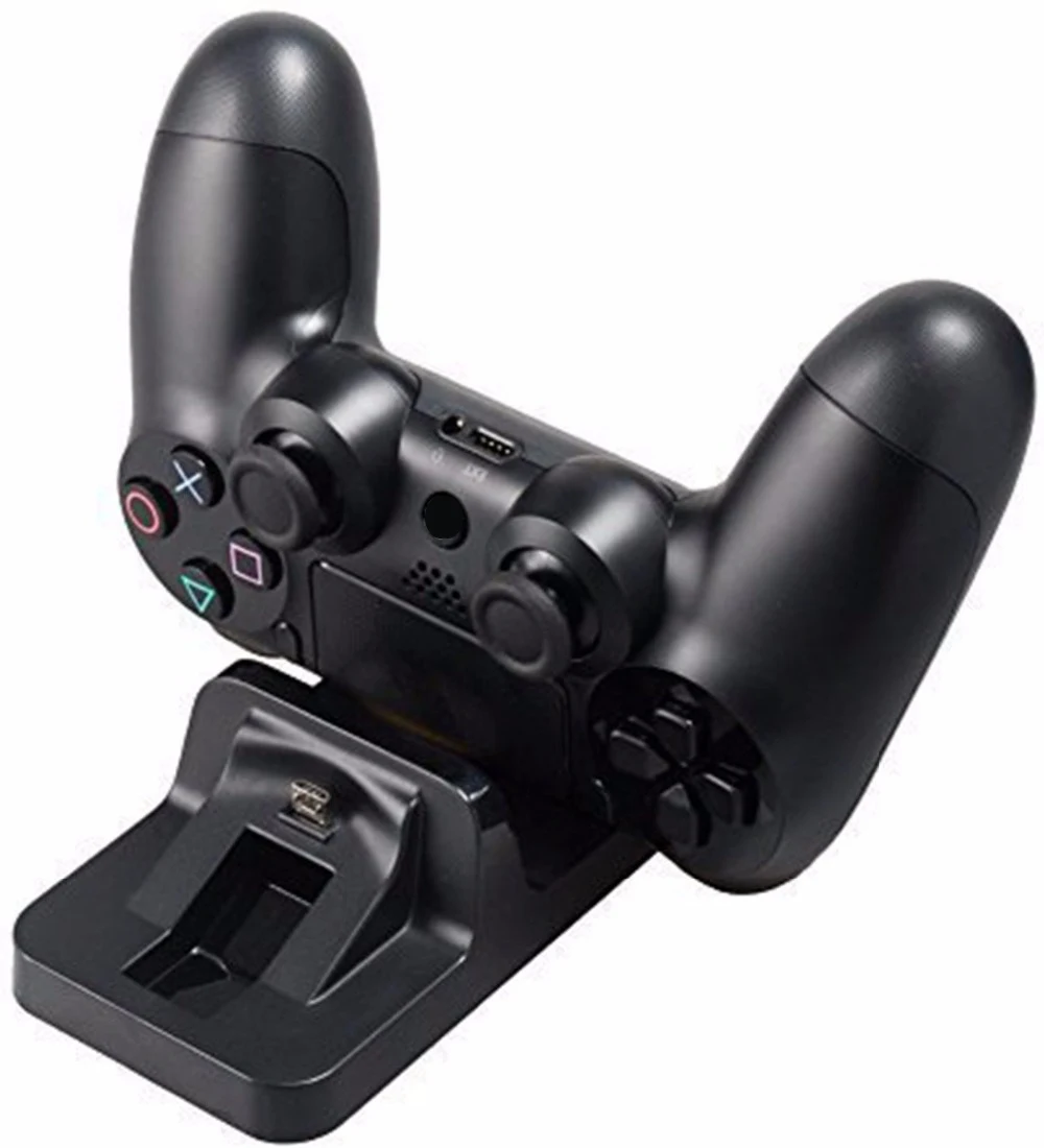 USB порт двойной зарядки для PS4 контроллер док-станции подставка держатель для Playstation 4 двойной беспроводной геймпад