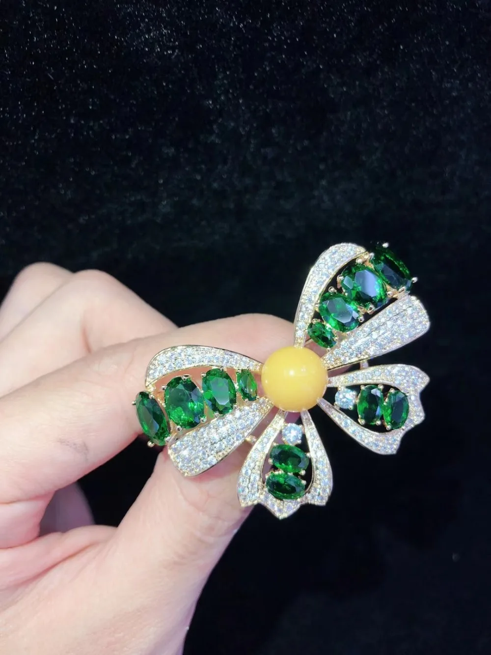 

Y283 High Quality Golden plated Paved CZ Necklace Pendant Brooch Base Cubic Zirconia Jewelry Connector DIY Jewellery Making