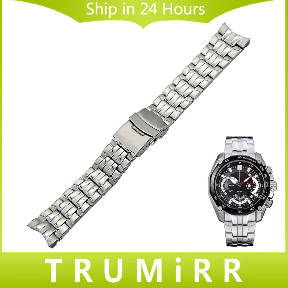 Stainless Steel Watchband for Casio Edifice EF 500 512 524 527 530 544 547 550 554
