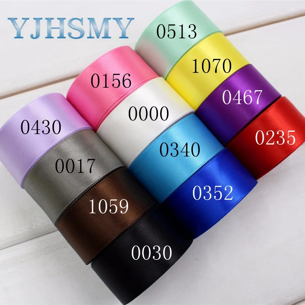 YJHSMY J-17428-D25MM-0000 25 мм 10 ярдов одноцветные атласные ленты материалы DIY аксессуары для