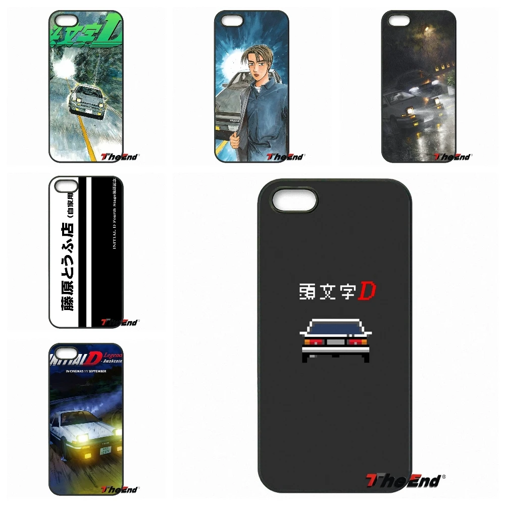 Initial D AE86 модная чехол для телефона iPhone X 4 4S 5 5C SE 6 S 7 8 плюс galaxy J5 J3 A5 A3 2016 S5 S7 S6 край |