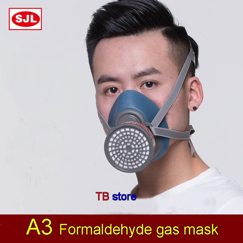 SJL респиратор противогаз высокое качество силикагель самовсасывающая защитная маска 3 модели против различных токсичных газов Респиратор маска - Цвет: A3 gas mask