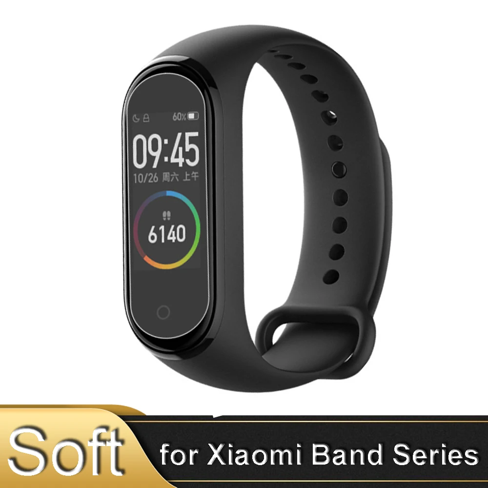 5 штук в партии брендовая пленка для Xiaomi Mi Band 3 Pro 4 защитная экрана из мягкого ТПУ