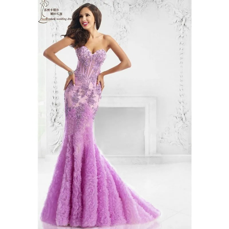 P3599 Shinning Grey Sequin Mermaid Prom Dresses 2024 Luxury O Neck Lace  Appliques Plus Size Birthday On