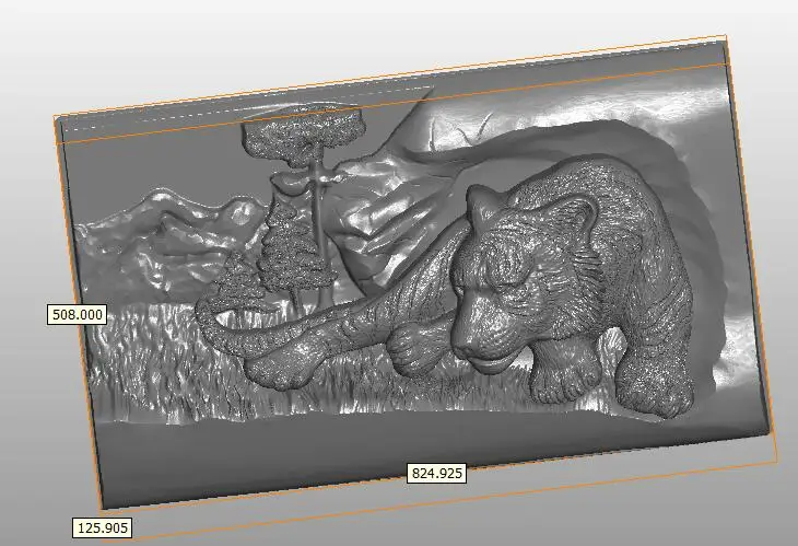 Тигр 3d модель STL рельеф для ЧПУ STL формат 3d рельеф модель STL маршрутизатор 3 оси гравер ArtCam