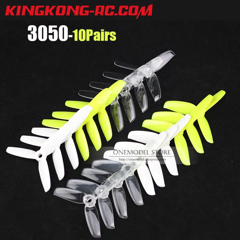 Новый 10 пар LDARC / Kingkong 3050 3x5 3 дюймовый ПК лопастной пропеллер с монтажным