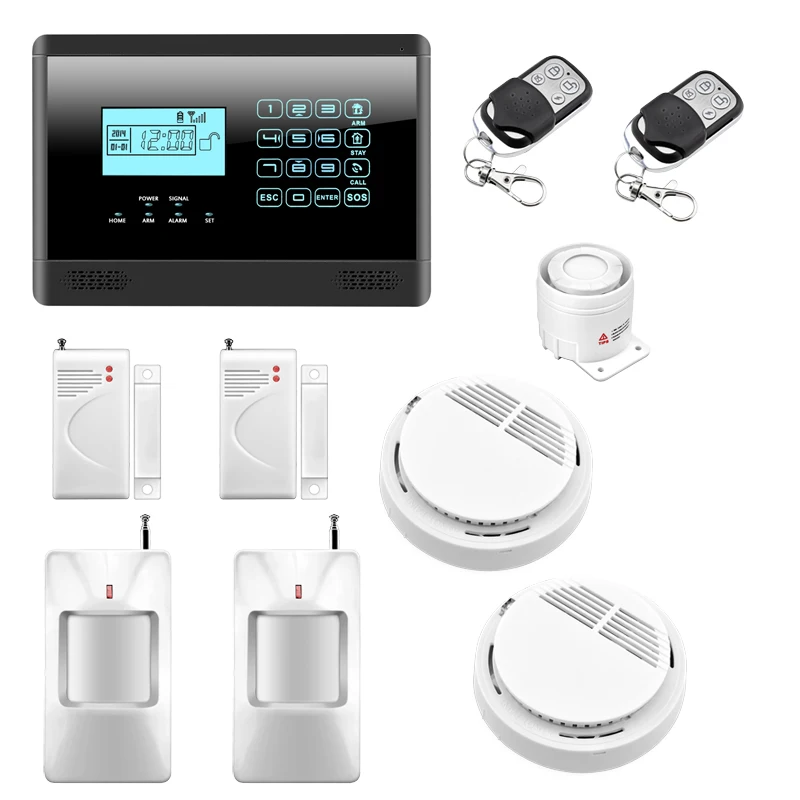 M2E Wireless GSM SMS Home Emergency Alert Security Alarm System, Fire Smoke Alarm Alert, Touch