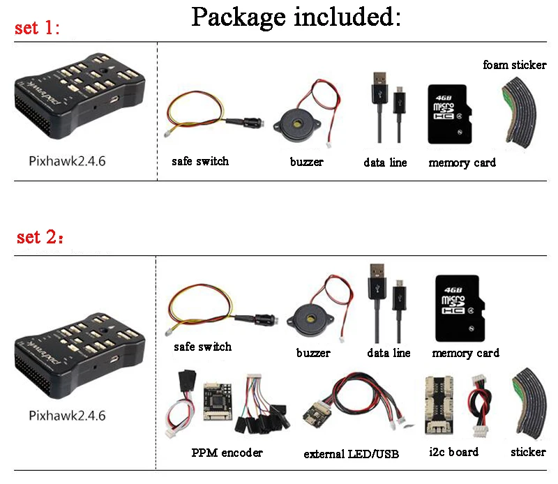 Pixhawk 2.4.6 PX4 Autopilot PIX 32 битный Контроллер полета RC FPV Combo 3 осевой гироскоп для