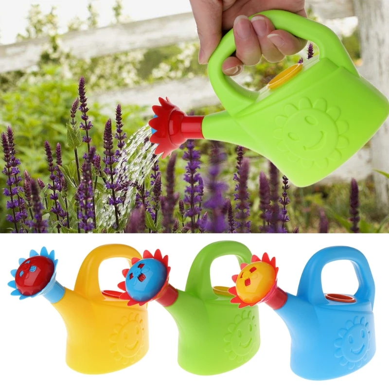 1Pcs Cute Cartoon Home Garden Watering Can Spray Bottle Sprinkler Kids Children Beach Bath Toy Gift For Boys And Girls