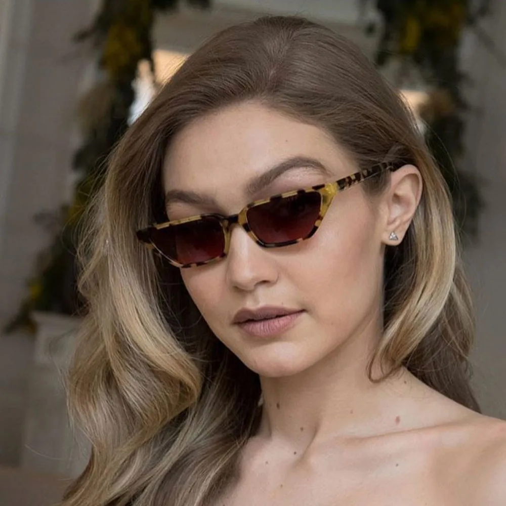 Brand Vintage Sexy Square Sunglasses Women Cat Eye Sun Glasses Female