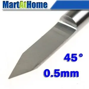 

Argedo 10pcs New Carbide PCB CNC Engraving Machine Router V Bits 45 Degree 0.5mm Free Shipping #SM461 @CF