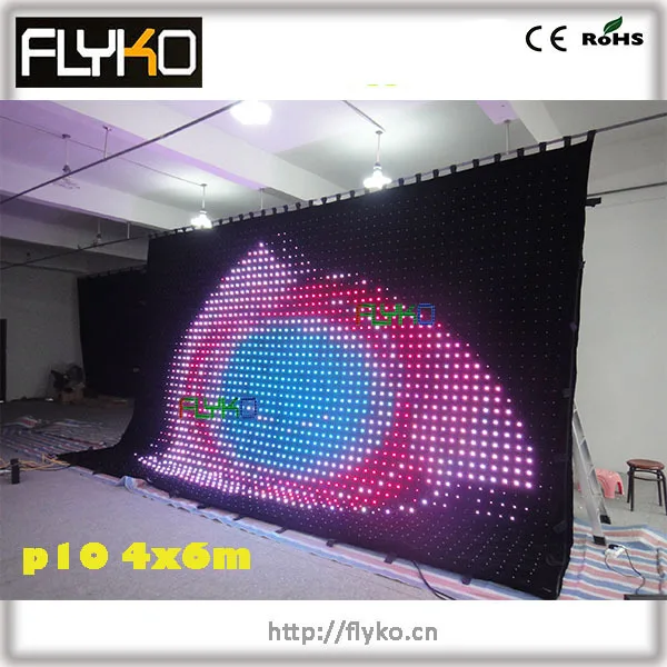 Free Shipping hot sell led customize size led video curtain