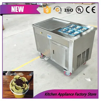 

Commercial Thailand temperature control frying ice cream roller machine