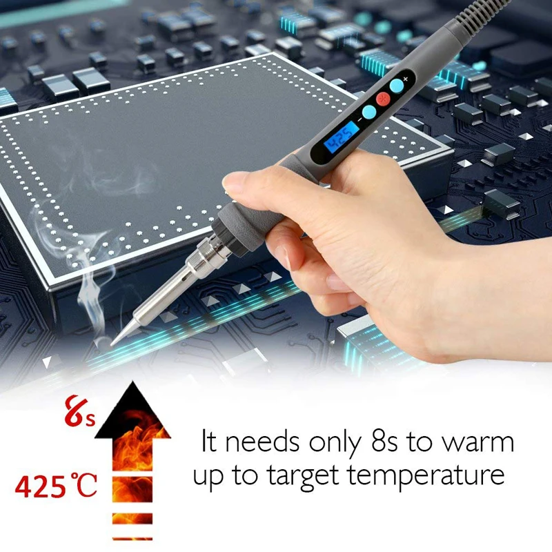 Soldering Iron with Thermostatic Digital 01