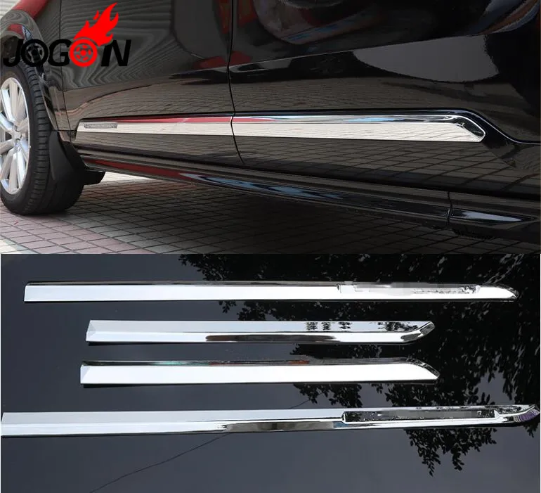 4PCS Stainless Door Body Side Molding Cove Trim For Mazda 6 Atenza 2017 2018