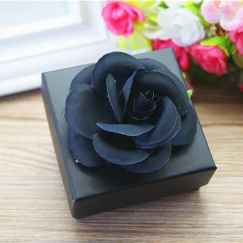 

free shipping colorful hard paper birthday party candy boxes with big flower ,7.5*7.5*3.5cm, 58pcs/lot, BY31503