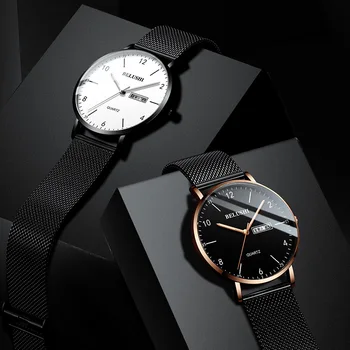 

Watches Men Top Brand Luxury Fashion Ultra-Thin Mesh Belt Quartz Watch Men Casual Waterproof Sport Watch Relogio Masculino 2019