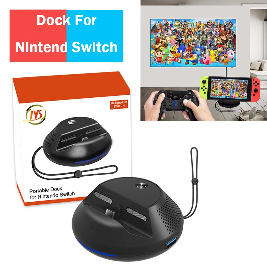 

Portable Charge TV Dock Base for Nintend Switch Cooling Heat Replacement Dock with Electronic Chip for Nintendo Switch