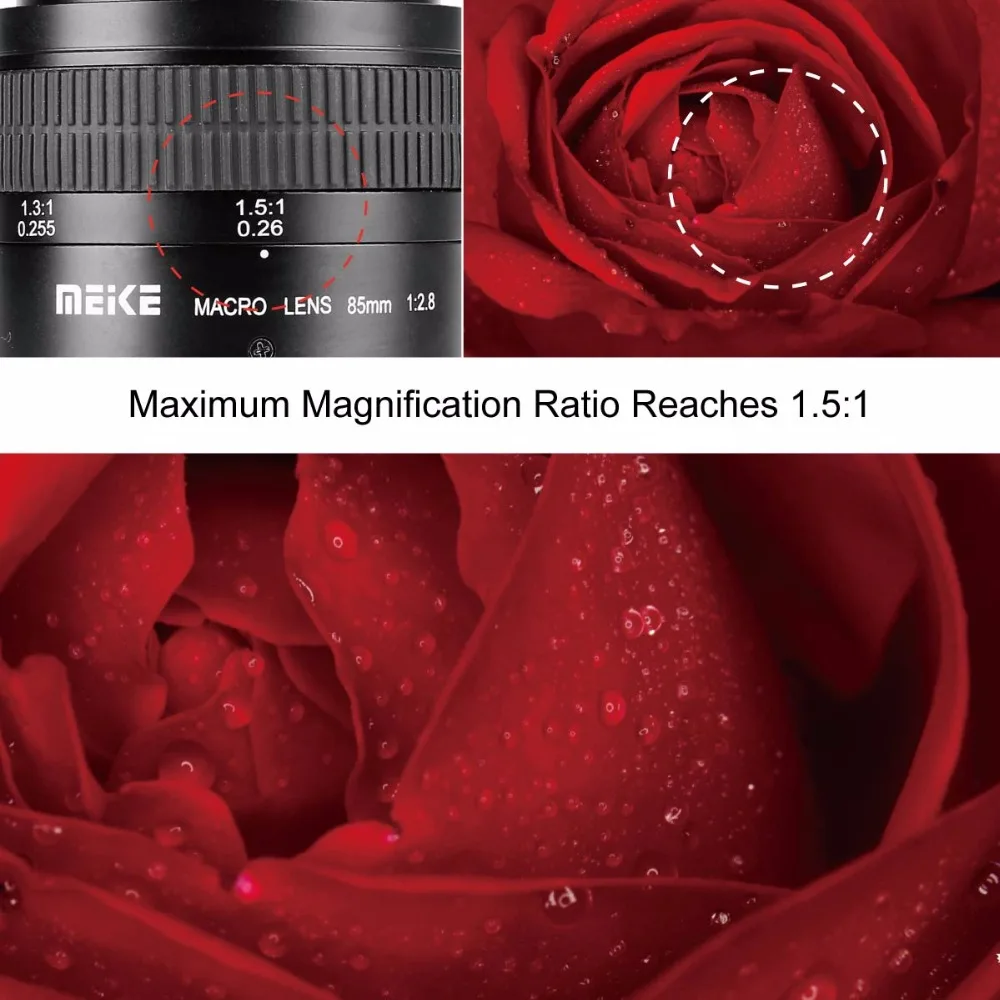 Meike MK85mm f/2,8 макро объектив с ручным фокусом для камеры Olympus Micro 4/3 EM10 Mark ii/EM5/EM1/EP5/EPL3 и Panasonic Lumix G7